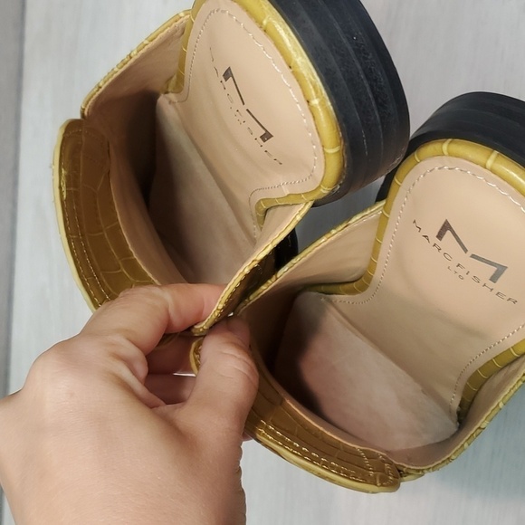NEW Marc Fisher LTD Flyta Womens Loafer Slip on mules leather shoes sz 6.5 - Picture 12 of 12